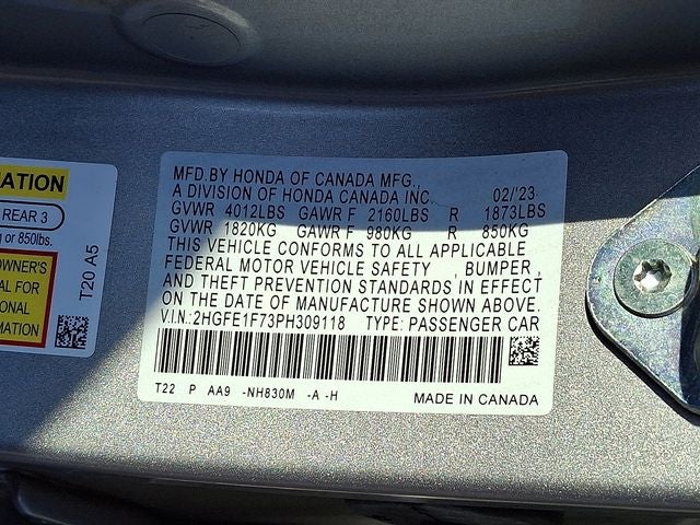 2023 Honda Civic EX