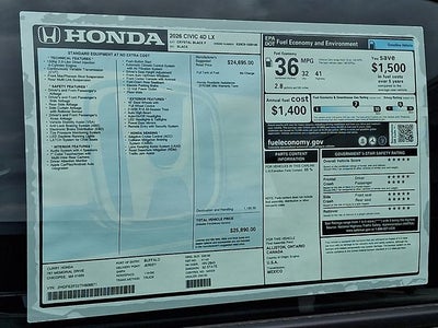 2026 Honda Civic LX