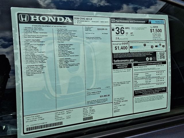 2026 Honda Civic LX