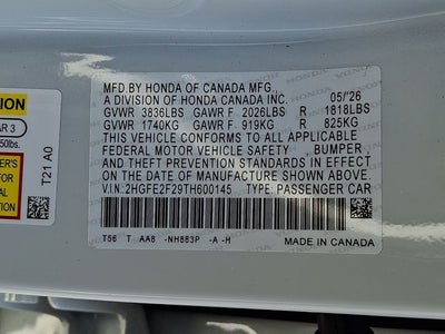 2026 Honda Civic LX