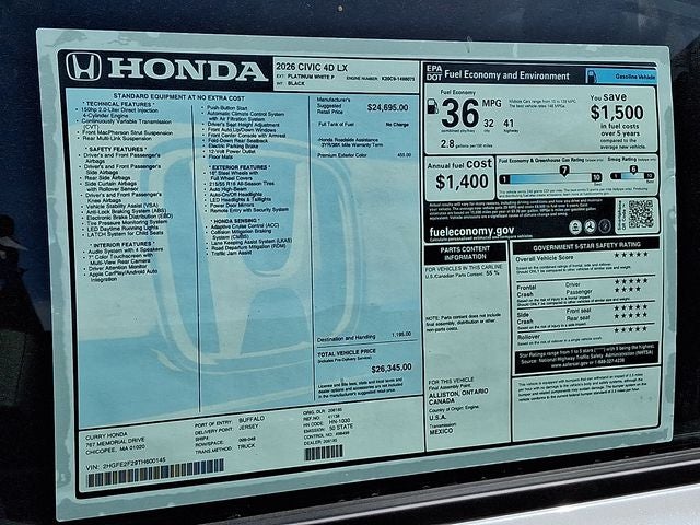 2026 Honda Civic LX