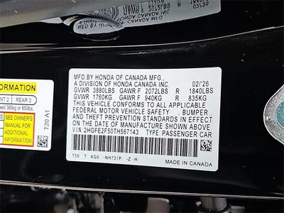 2026 Honda Civic Sport