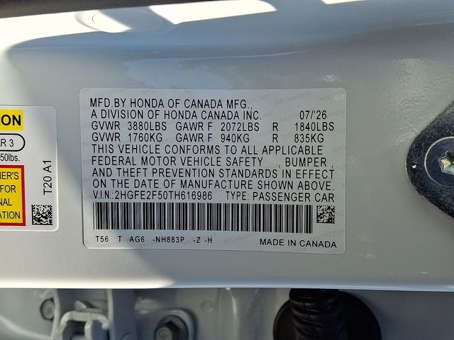 2026 Honda Civic Sport