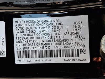2023 Honda Civic Sport