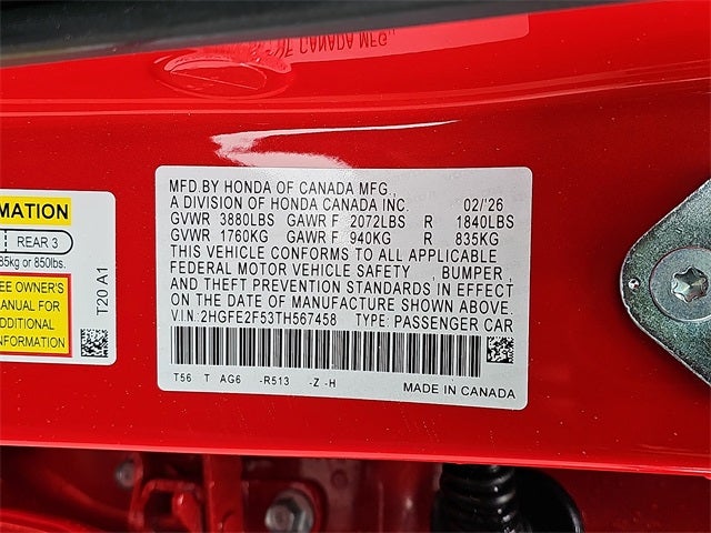 2026 Honda Civic Sport