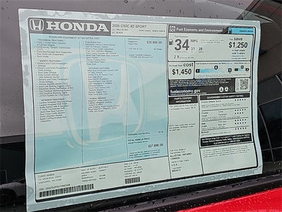 2026 Honda Civic Sport