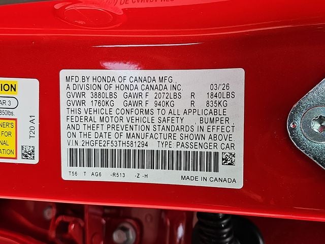 2026 Honda Civic Sport
