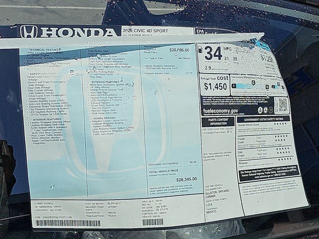 2026 Honda Civic Sport