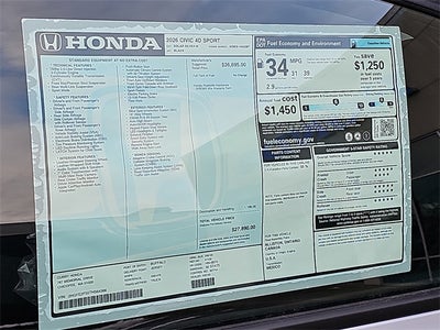 2026 Honda Civic Sport