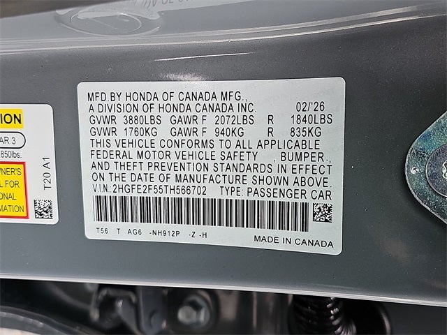 2026 Honda Civic Sport