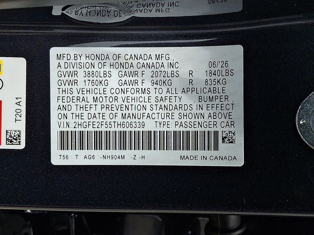 2026 Honda Civic Sport