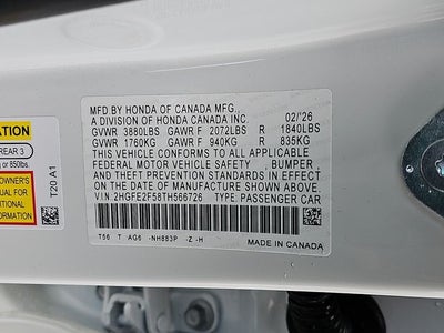 2026 Honda Civic Sport