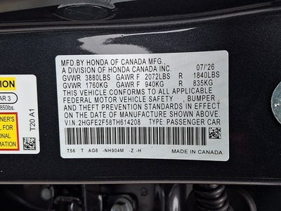 2026 Honda Civic Sport