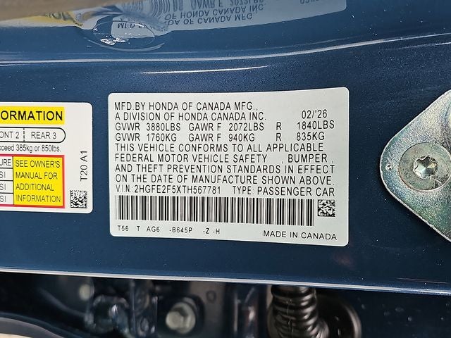 2026 Honda Civic Sport