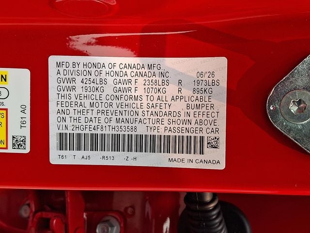 2026 Honda Civic Hybrid Sport Touring