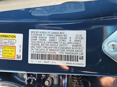2026 Honda Civic Hybrid Sport Touring