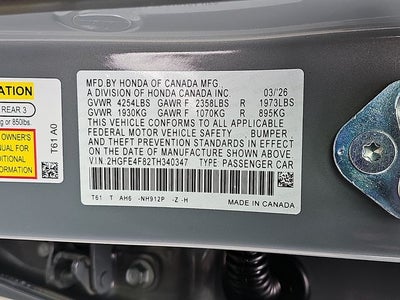 2026 Honda Civic Hybrid Sport