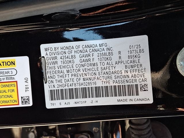 2025 Honda Civic Hybrid Sport Touring