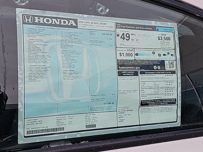 2026 Honda Civic Hybrid Sport