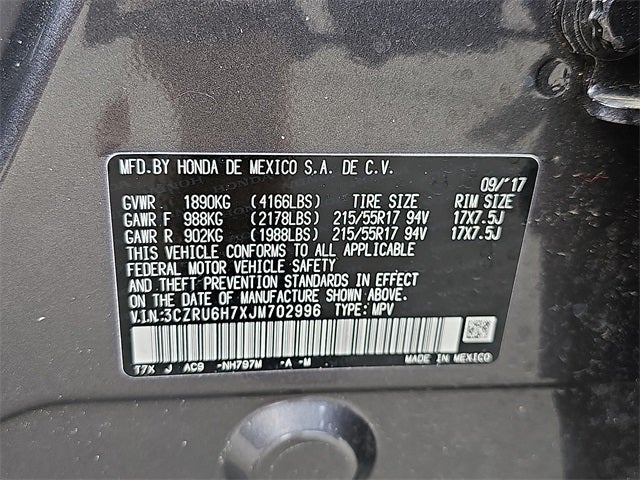 2018 Honda HR-V EX-L w/Navigation