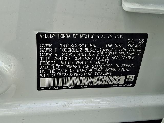 2027 Honda HR-V LX