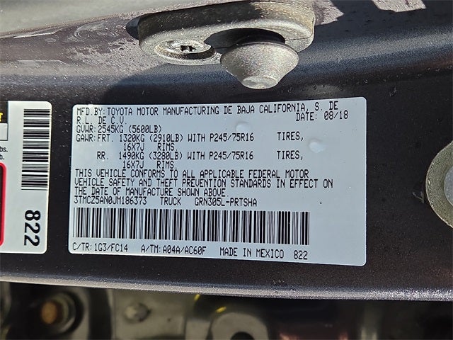 2018 Toyota Tacoma SR5 V6