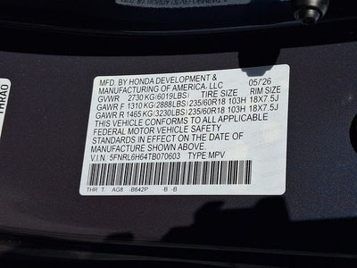 2026 Honda Odyssey EX-L