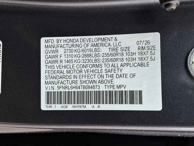2026 Honda Odyssey EX-L