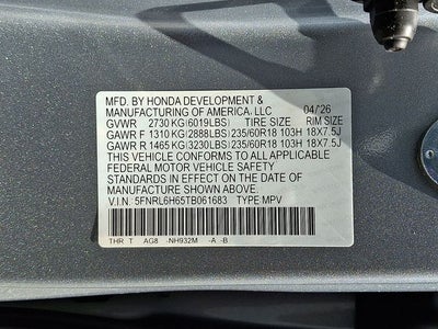 2026 Honda Odyssey EX-L