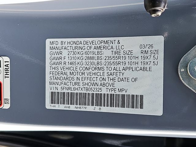 2026 Honda Odyssey Sport-L