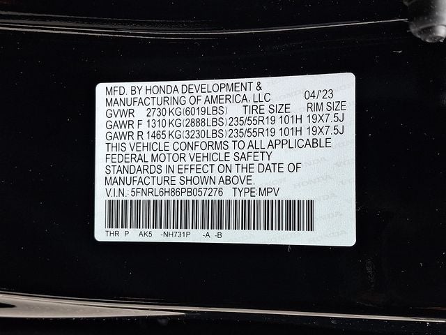 2023 Honda Odyssey Touring