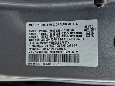 2021 Honda Odyssey Elite