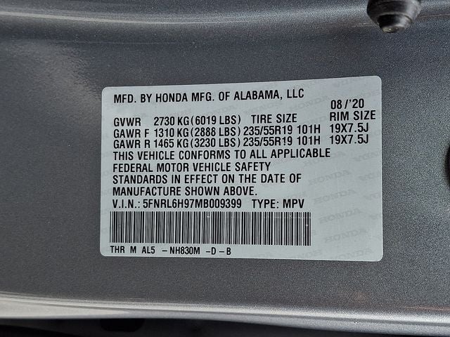 2021 Honda Odyssey Elite