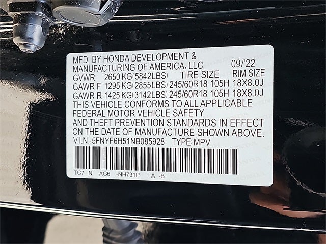 2022 Honda Pilot EX-L