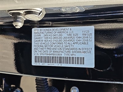 2024 Honda Passport Black Edition