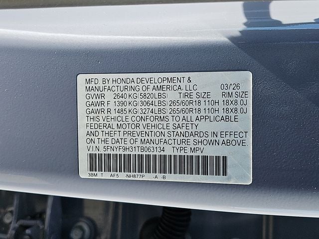 2026 Honda Passport RTL Towing