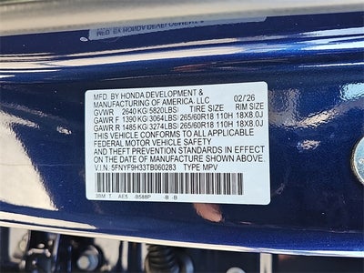 2026 Honda Passport RTL