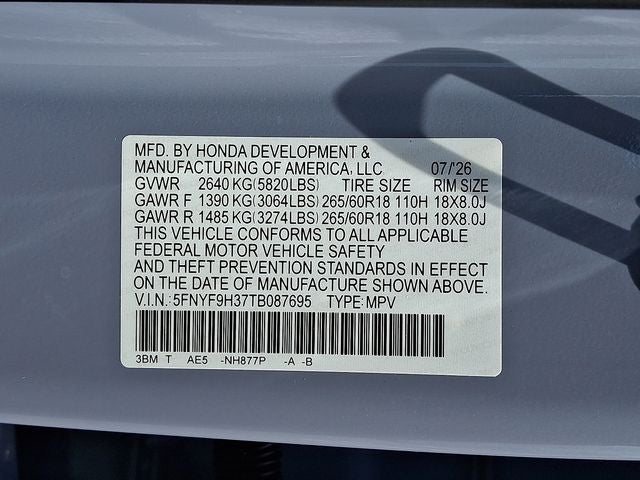 2026 Honda Passport RTL
