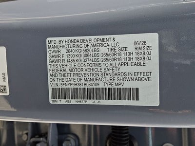2026 Honda Passport RTL