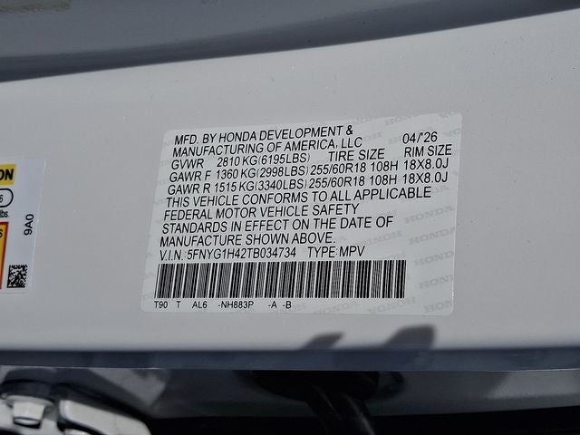 2026 Honda Pilot EX-L