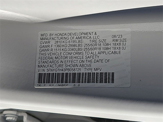 2023 Honda Pilot EX-L 8 Passenger