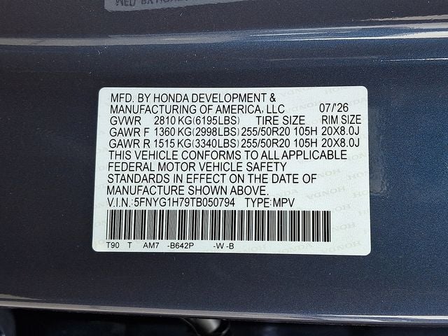 2026 Honda Pilot Touring