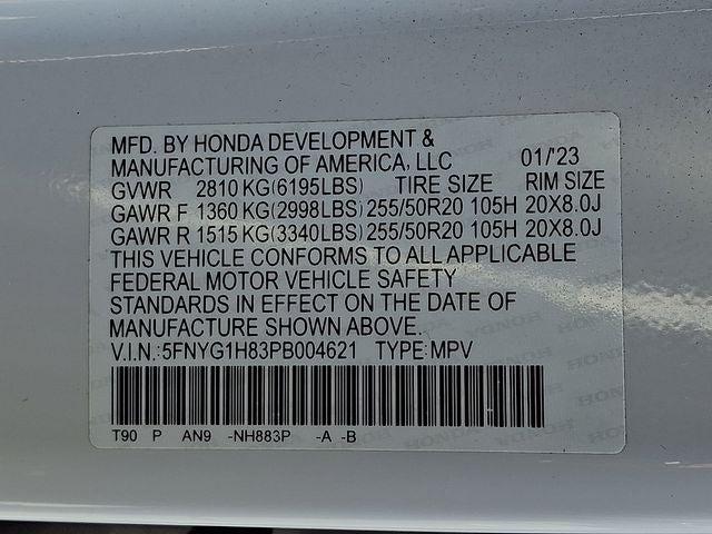 2023 Honda Pilot Elite