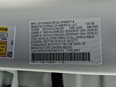 2026 Honda Pilot Elite