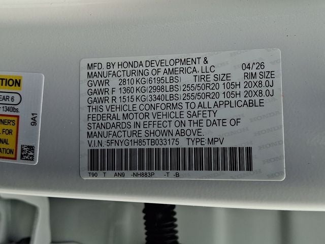 2026 Honda Pilot Elite