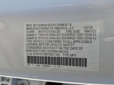 2026 Honda Pilot Elite