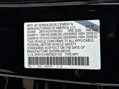 2026 Honda Pilot Black Edition