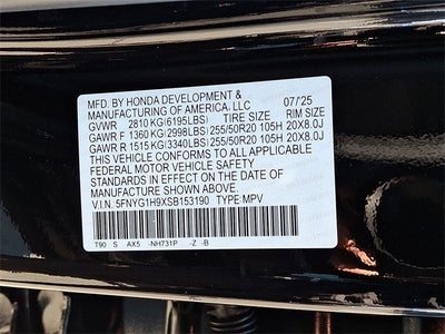 2025 Honda Pilot Black Edition