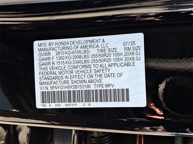 2025 Honda Pilot Black Edition