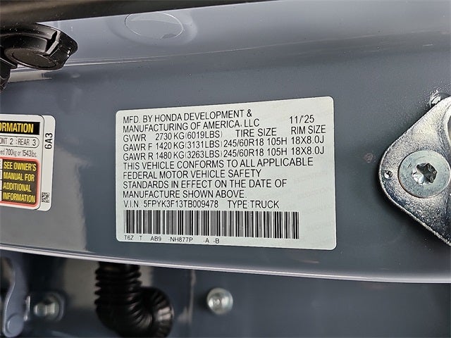 2026 Honda Ridgeline Sport